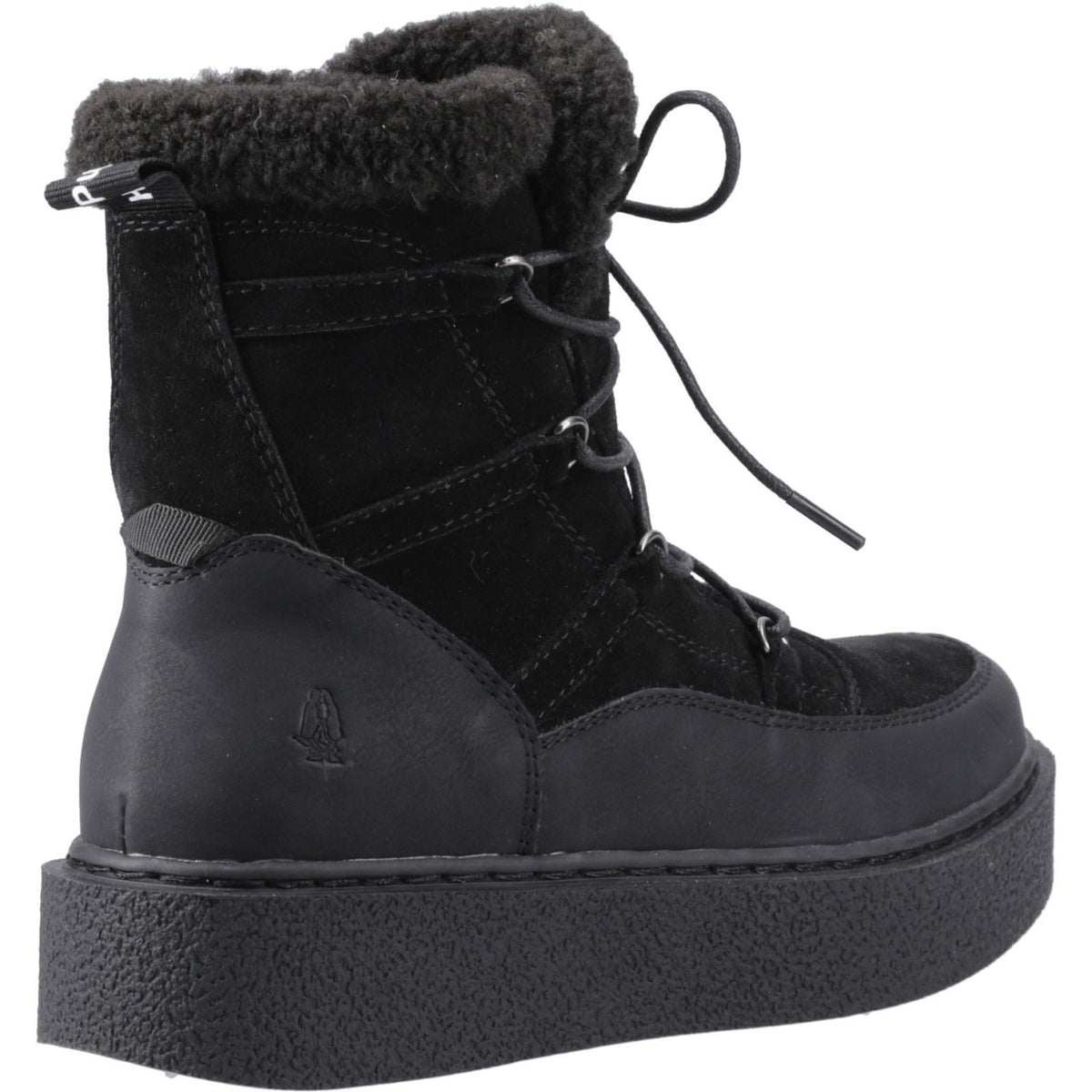 Hush Puppies Bronte Suede Women's Black Winter Mid Calf Boots