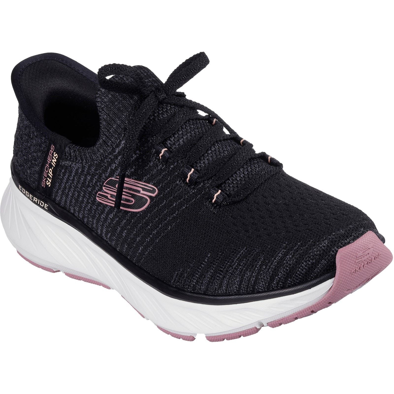 Skechers Edgeride Impression Textile Women's Black/Pink Trainers