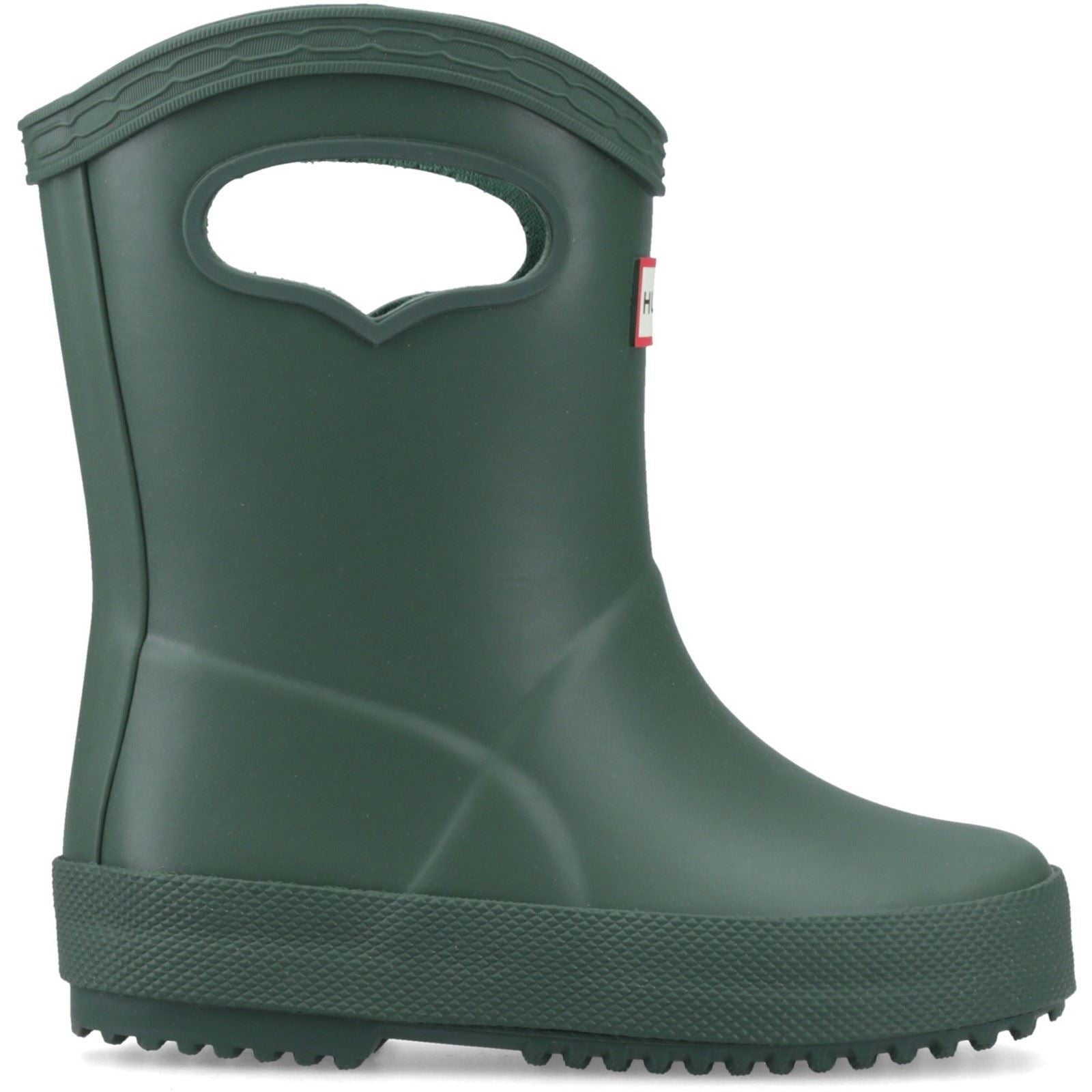 Hunter Kids 1st Pull on Rubber Unisex Kid's Hunter Green Wellington Boots