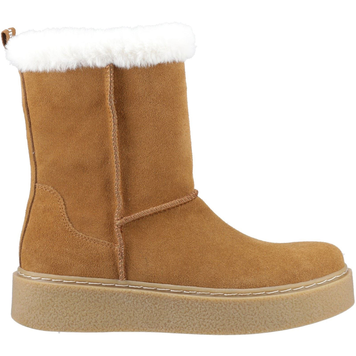 Hush Puppies Becca Mid Suede Women's Tan Boots