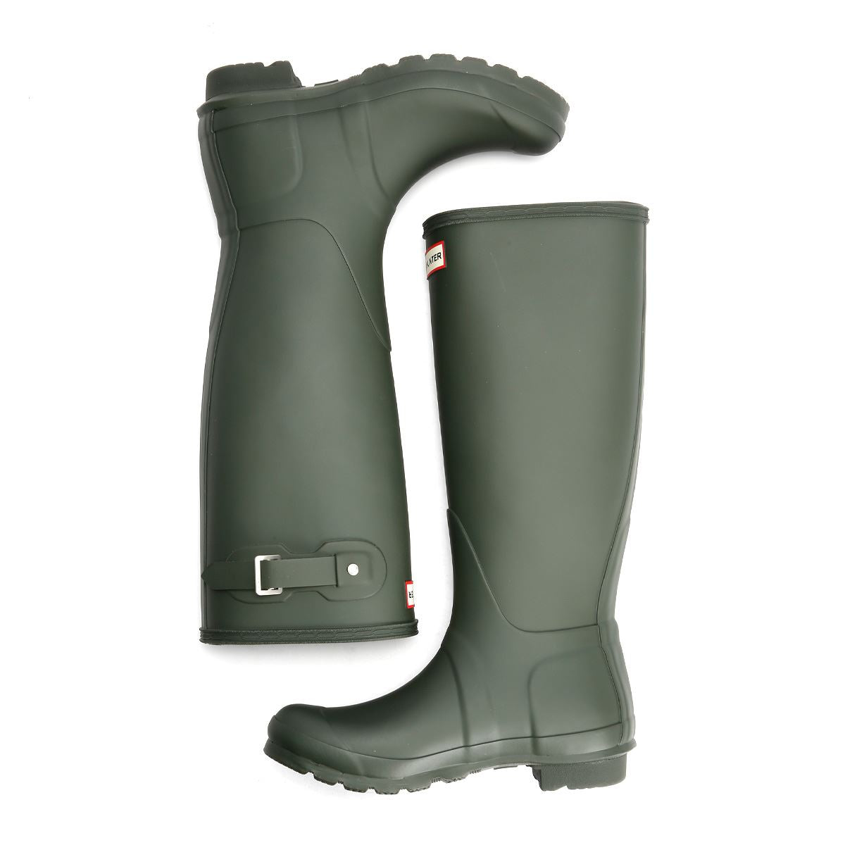 Hunter Original Tall Rubber Women's Dark Olive Wellington Boots