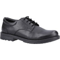 Hush Puppies Bruno Leather Junior Black Derby Shoes