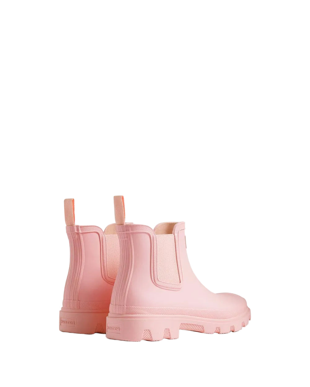 Hunter Downpour Chelsea Rubber Women's Parfait Pink Wellington Boots