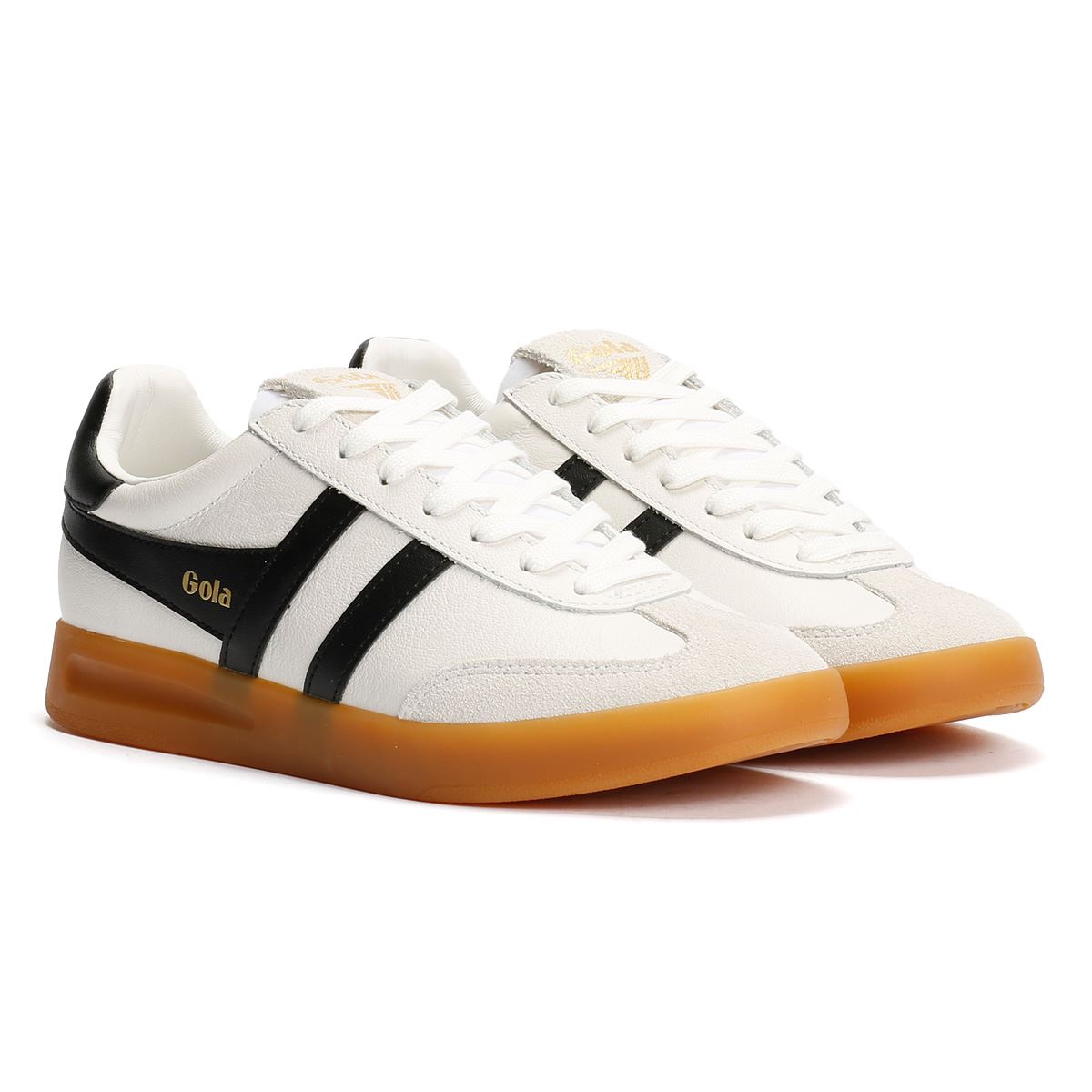 Gola Cyclone Leather Women's White/Black/Gum Trainers
