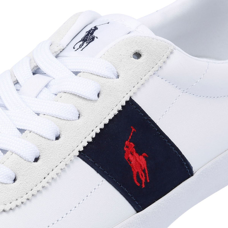 Ralph Lauren Vulc II Men's White / Navy / Red Trainers