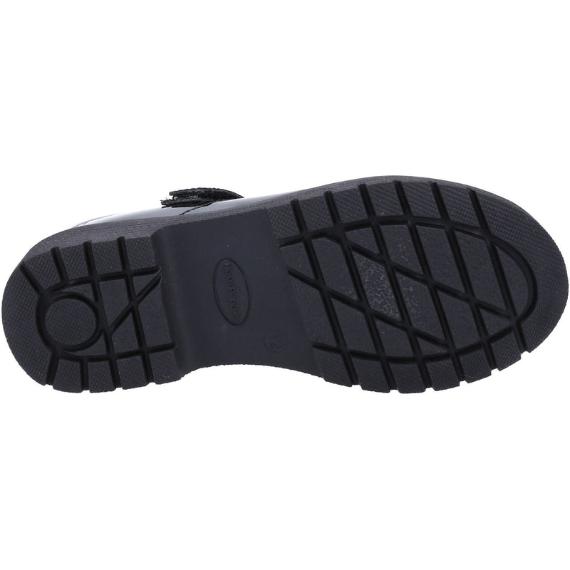 Hush Puppies Tally Junior Patent Leather Junior Patent Black Shoes