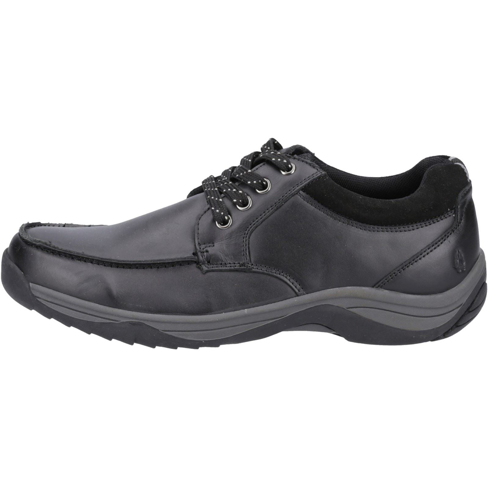 Hush Puppies Derek Leather Men's Black Lace-Up Shoes