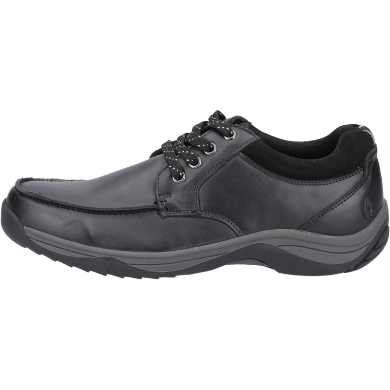 Hush Puppies Derek Leather Men's Black Lace-Up Shoes