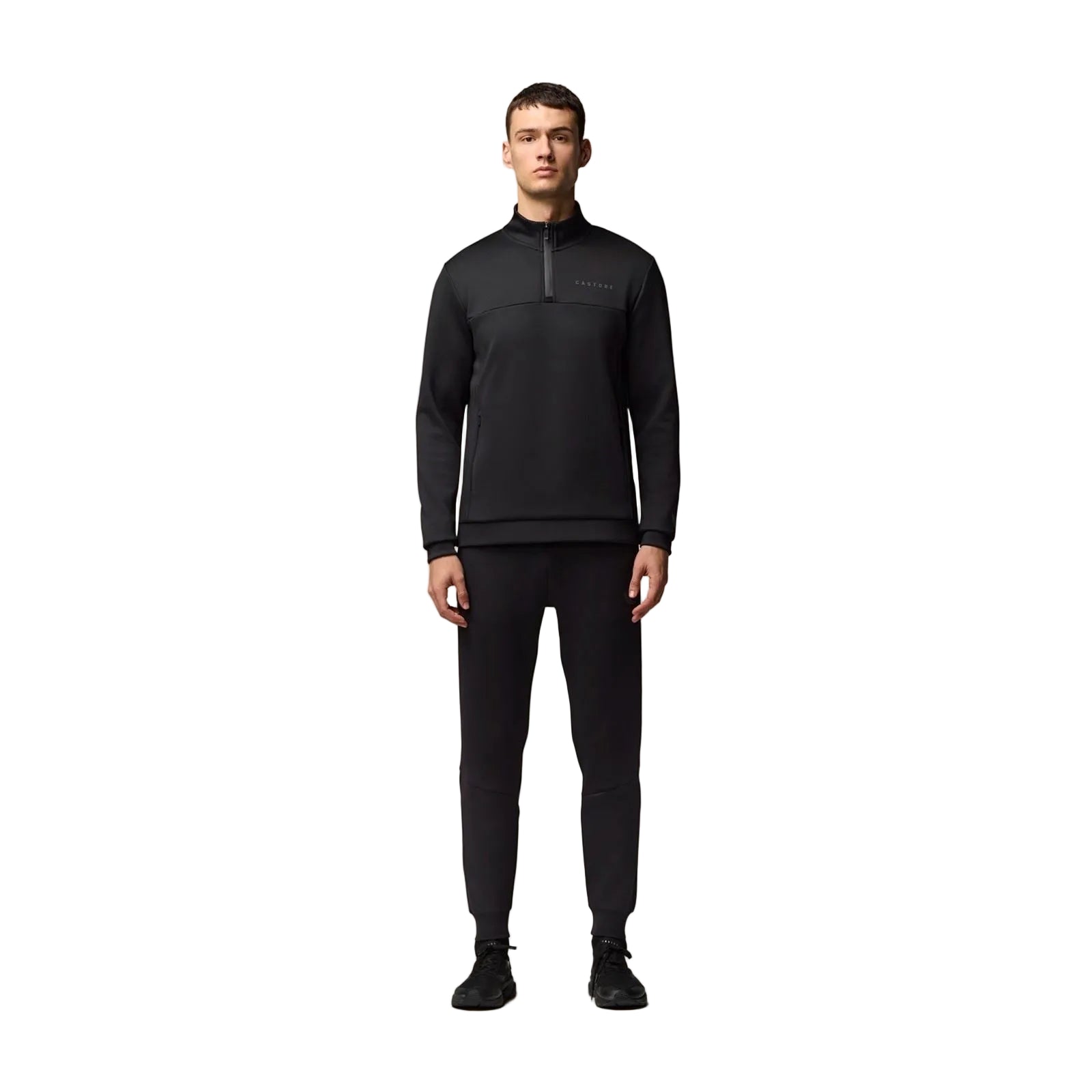 Castore Scuba 1/4 Zip Polyester Men's Black Sweatshirt