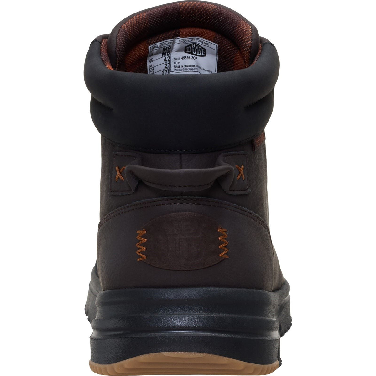 HEYDUDE Bradley II Classic Polyurethane Men's Chocolate Torte/Multi Ankle Boots