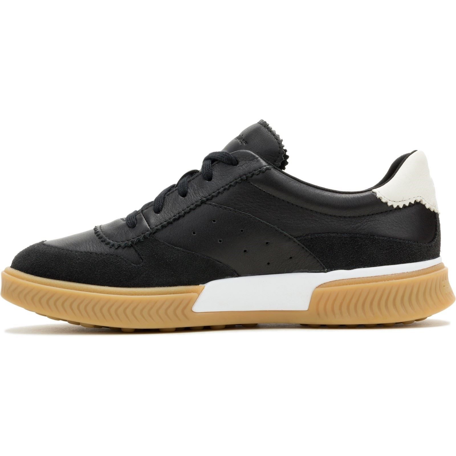 Hush Puppies Mae Leather Women's Black Trainers