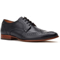 Base London Barbera Excel Leather Men's Black Brogues Shoes