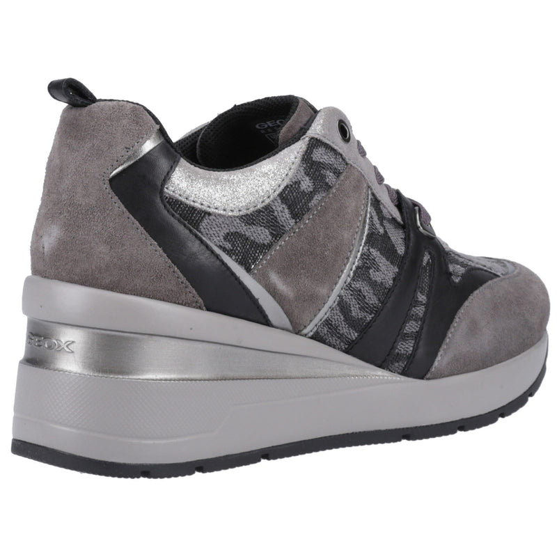 Geox D Zosma B 0 Women's Dark Grey Trainers