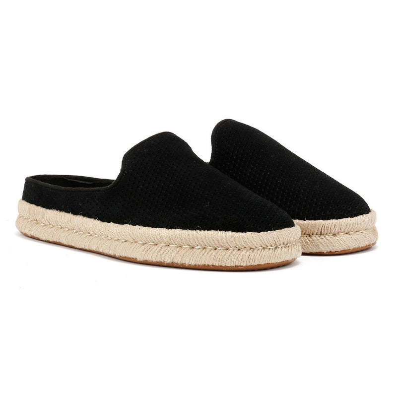 TOMS Santiago Suede Men's Black Mules