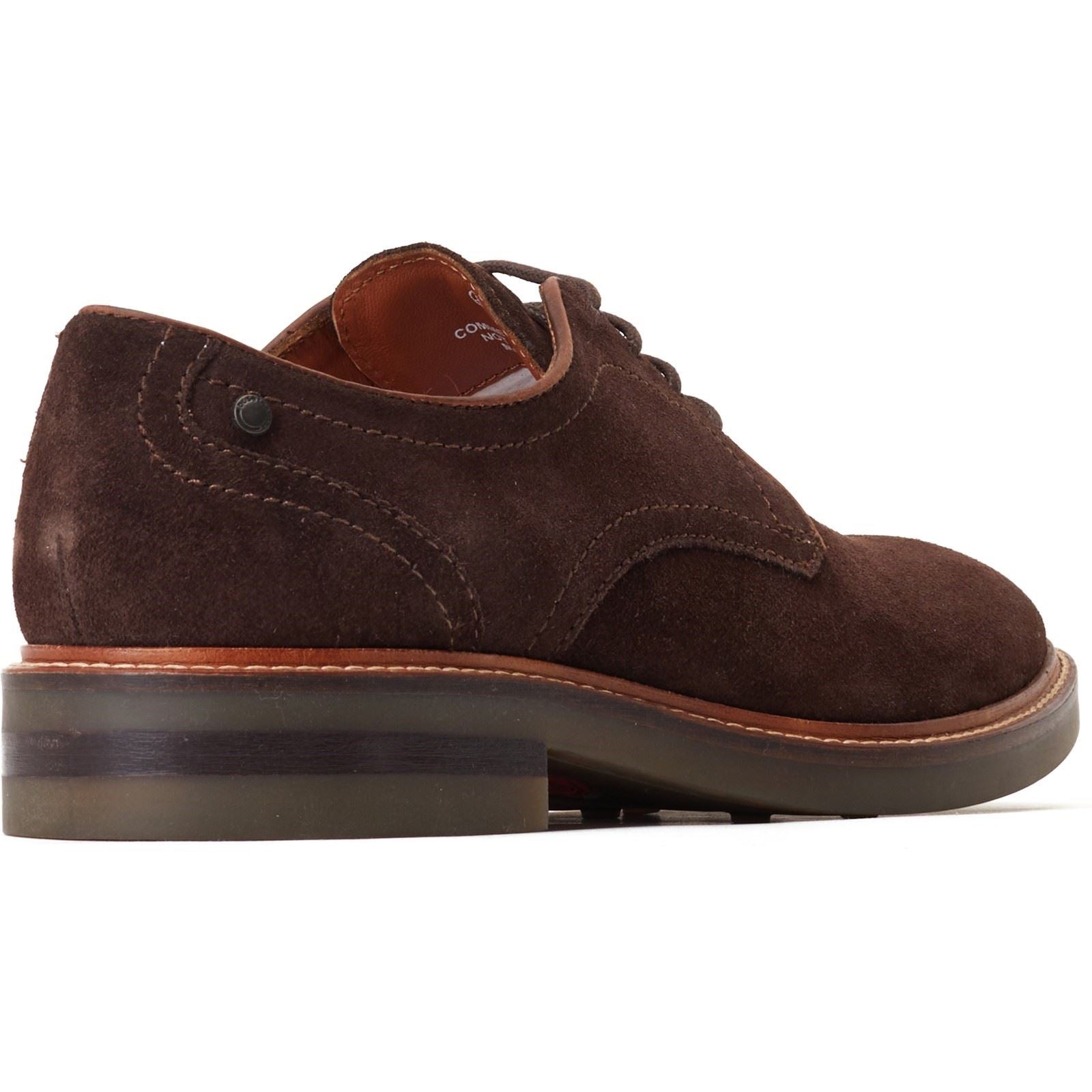 Base London Mawley Leather Men's Burnt Brown Oxford Shoes