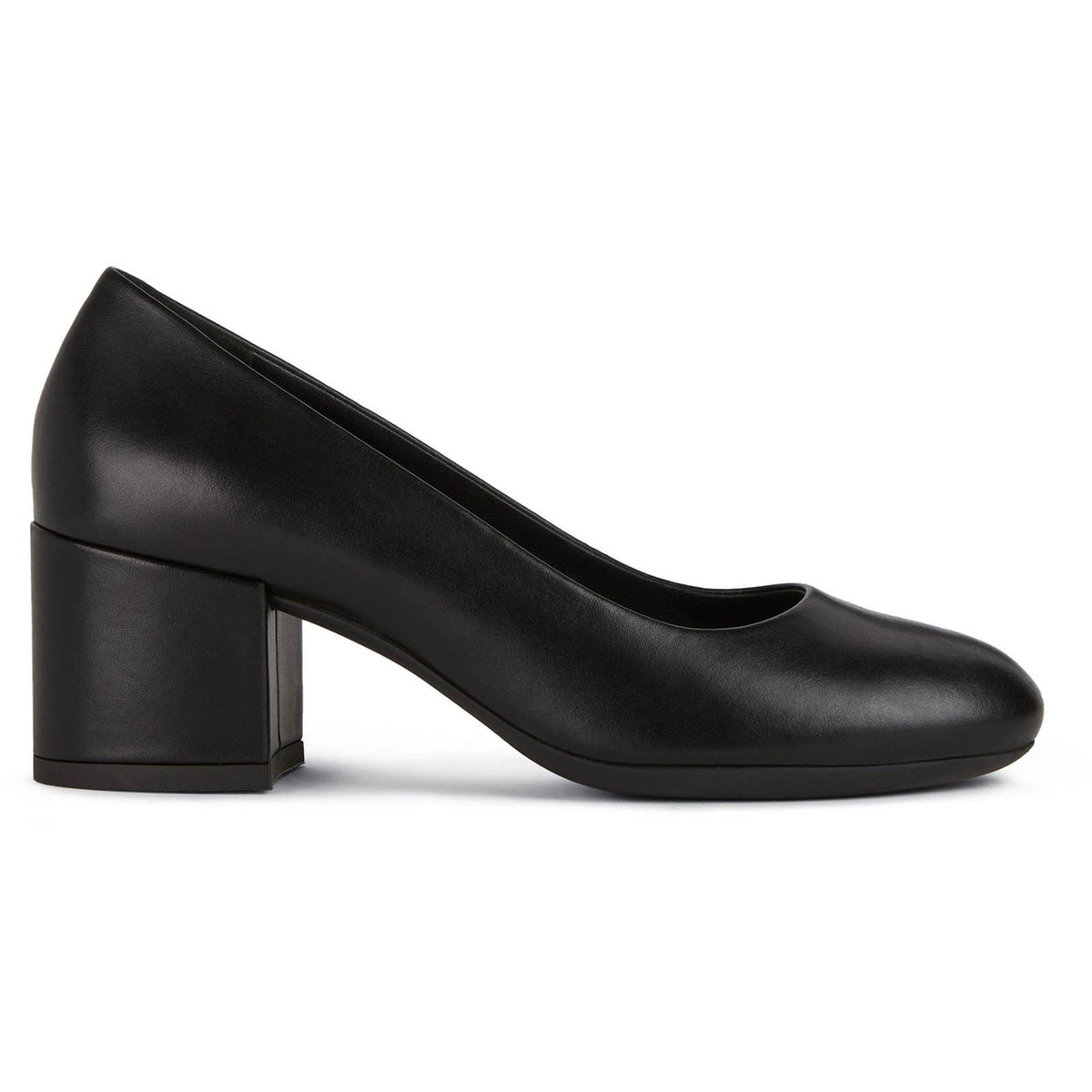 Geox D ELEANA A Leather Bovine Full Grain Women's Black Heels