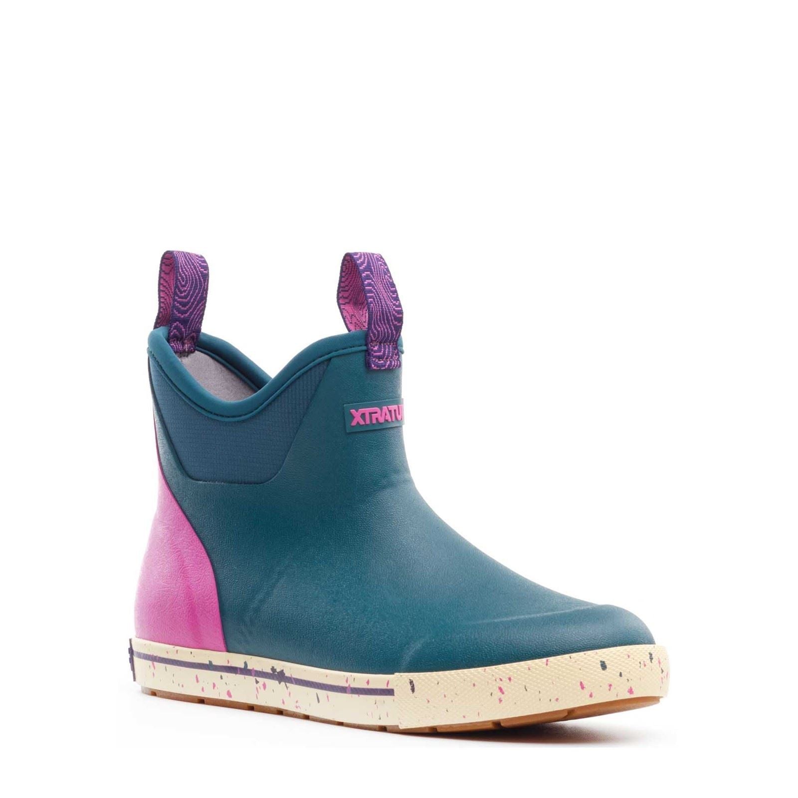 Xtratuf Ankle Deck Camp Boot Rubber Women's Teal Wellington Boots