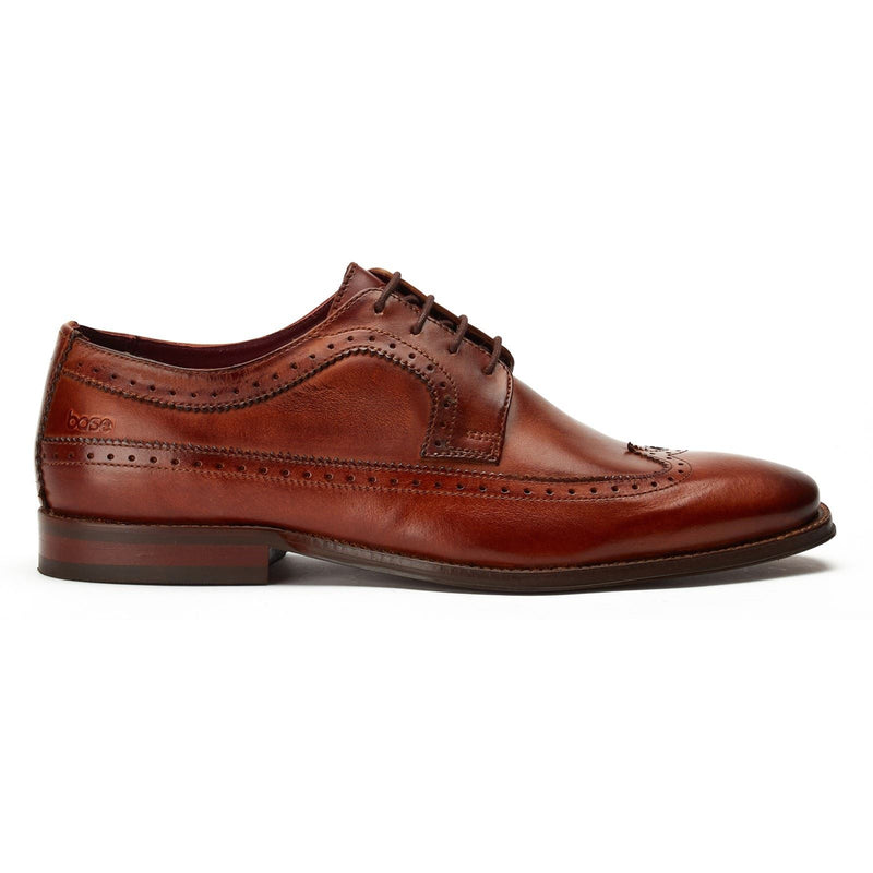 Base London Havisham Leather Men's Tan Derby Shoes