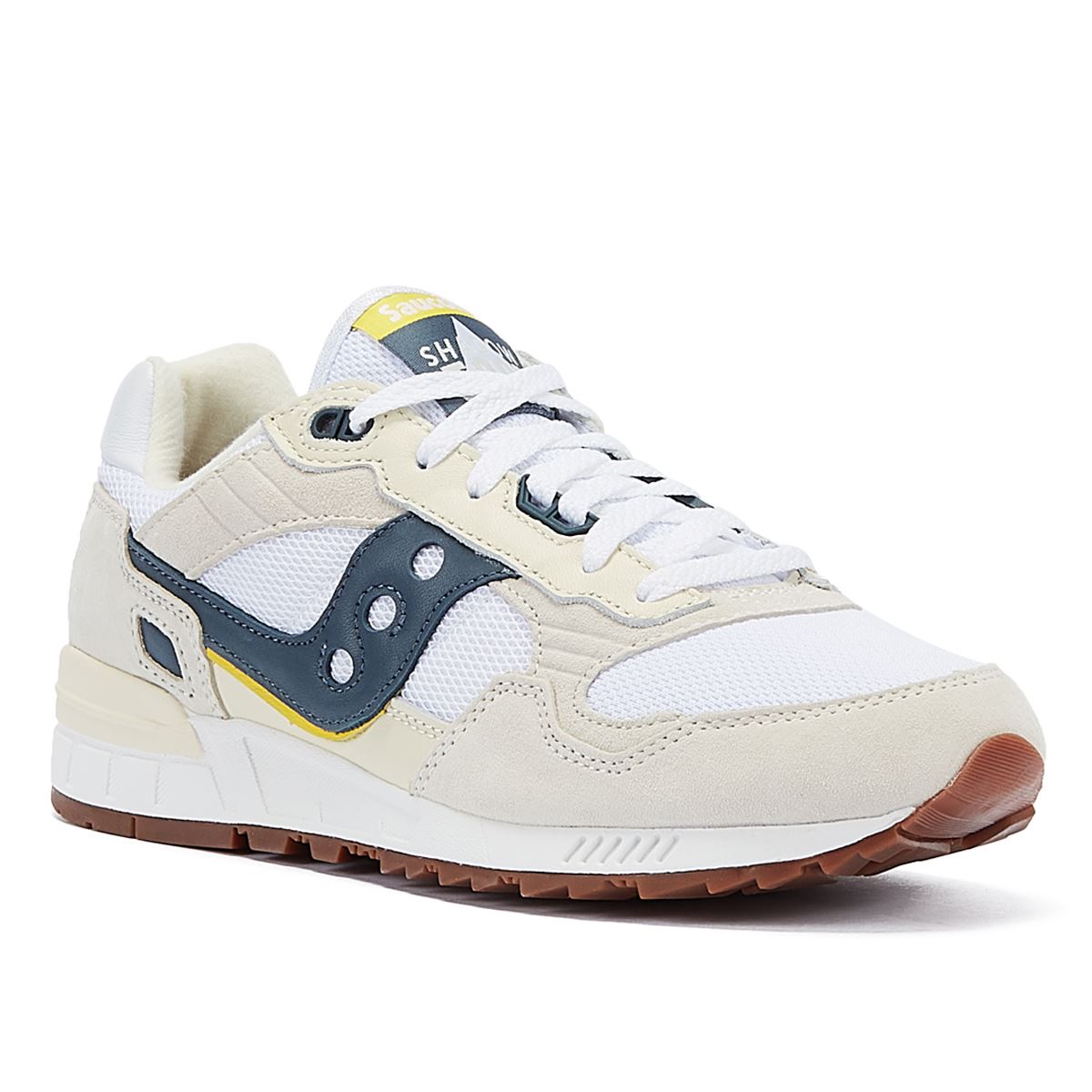 Saucony Shadow 5000 White/Blue Trainers