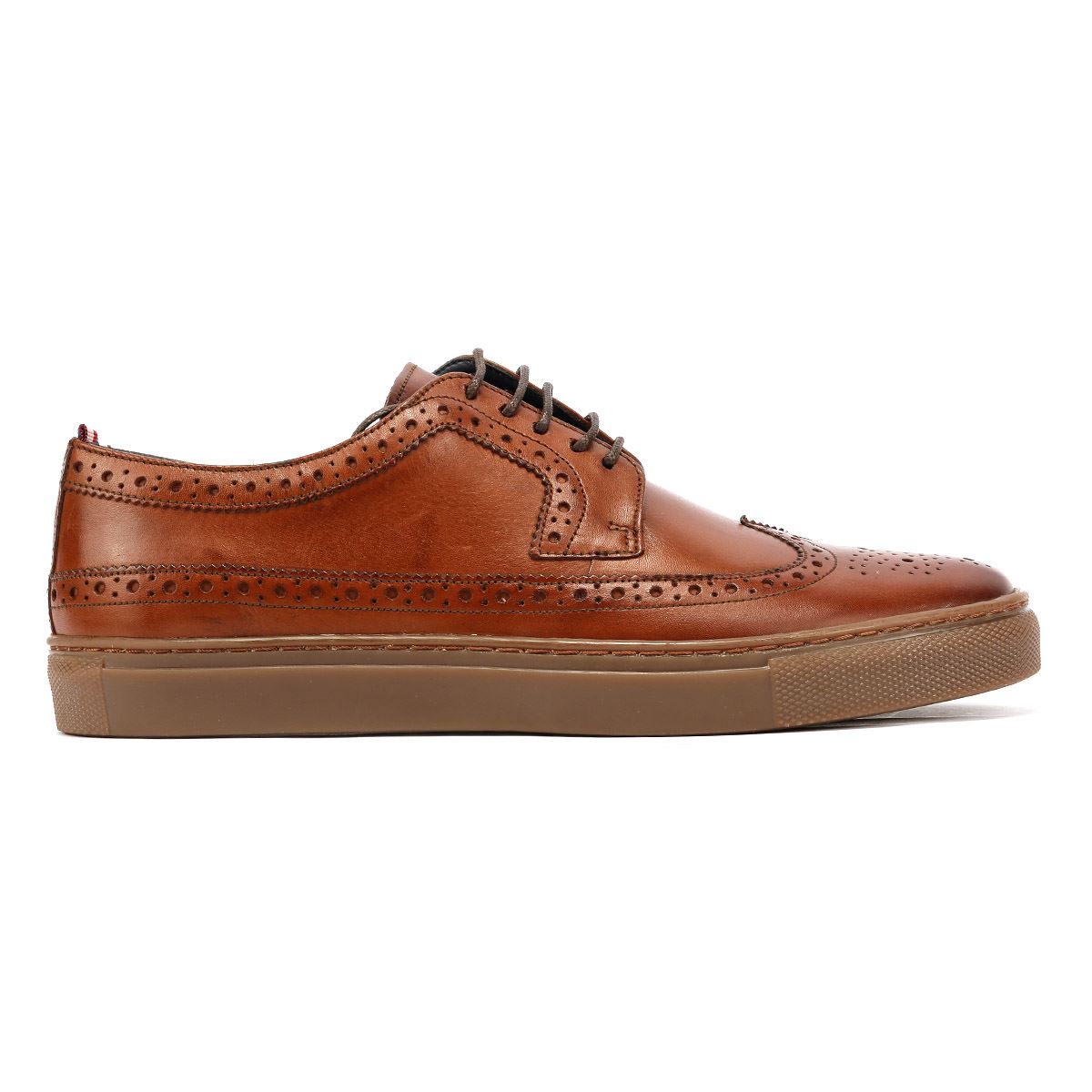 Ben Sherman Preston Leather Men's Reddish Brown Lace-Up Shoes