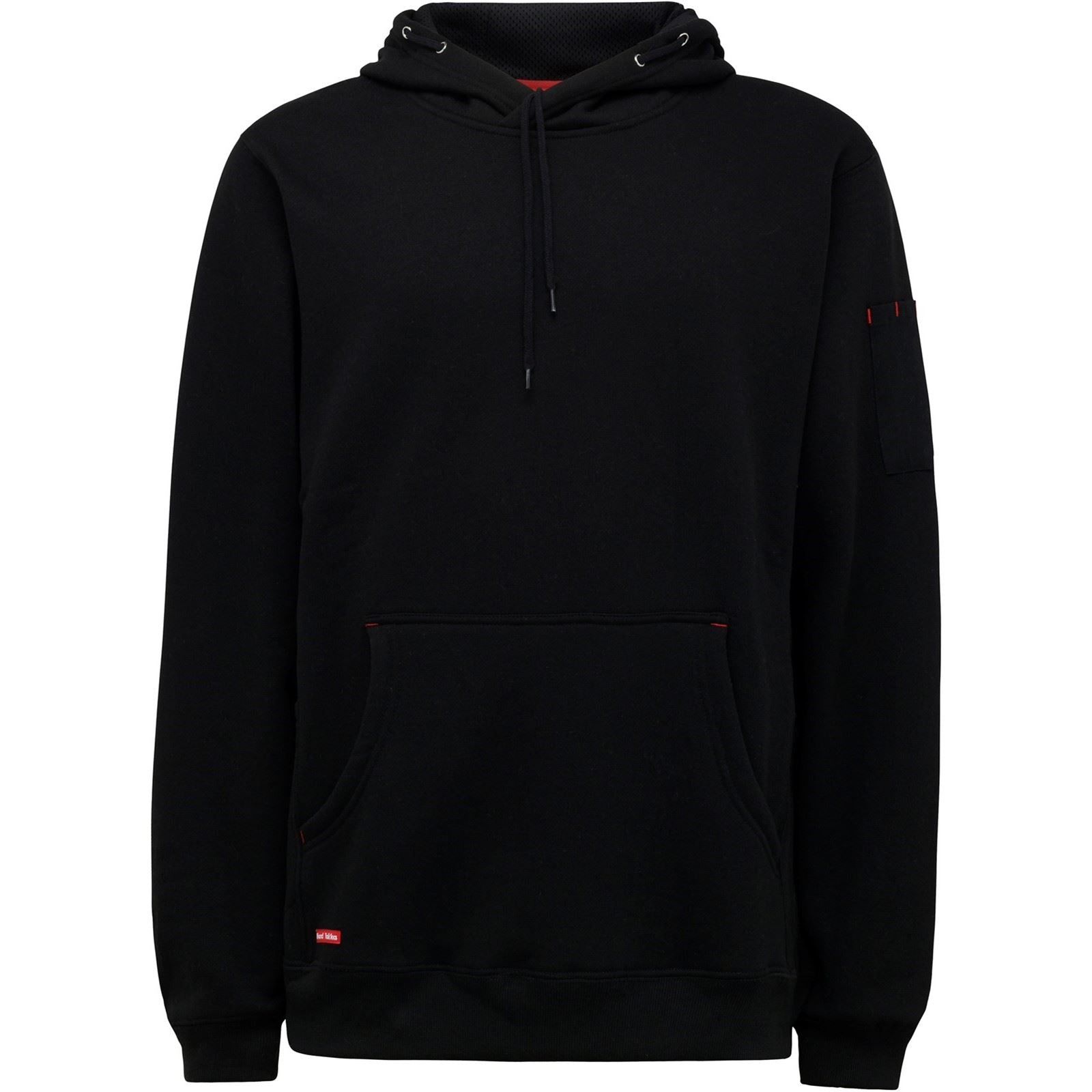 Hard Yakka Brushed Fleece Synthetic Men's Black Hooded Sweatshirt