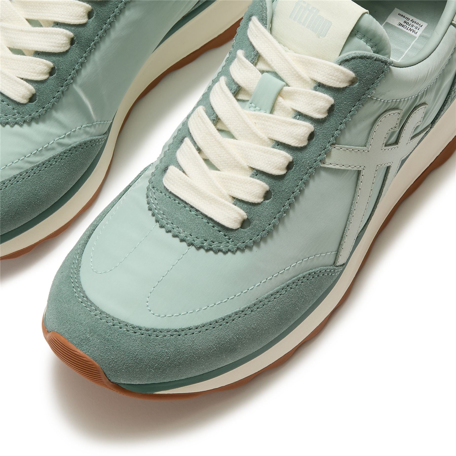 FitFlop X Pantone Retro-Q Suede Women's Green Trainers