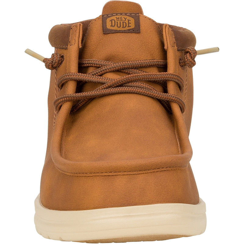 HEYDUDE Wally Mid GripR Classic Synthetic Men's Cognac/Tan Boots