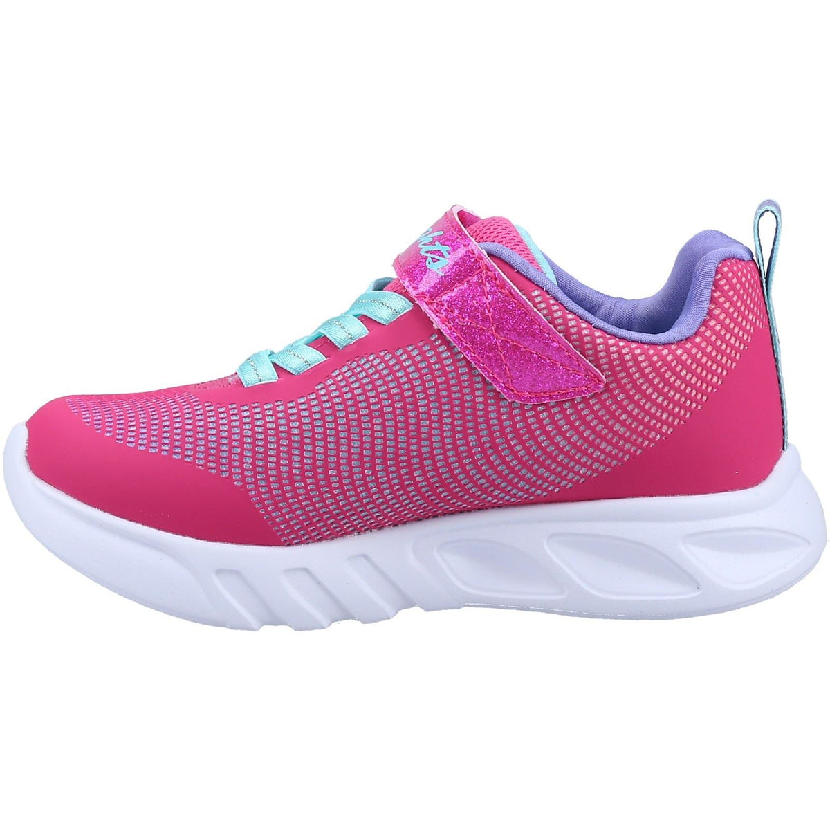 Skechers Flicker Flash Kids Pink/Multi Trainers