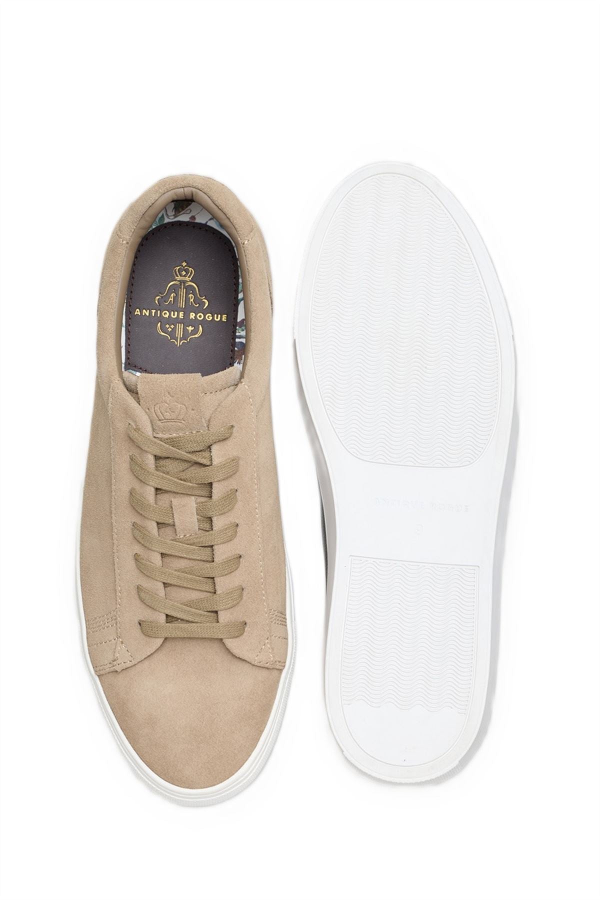 Antique Rogue Gibbs Suede Men's Stone Trainers