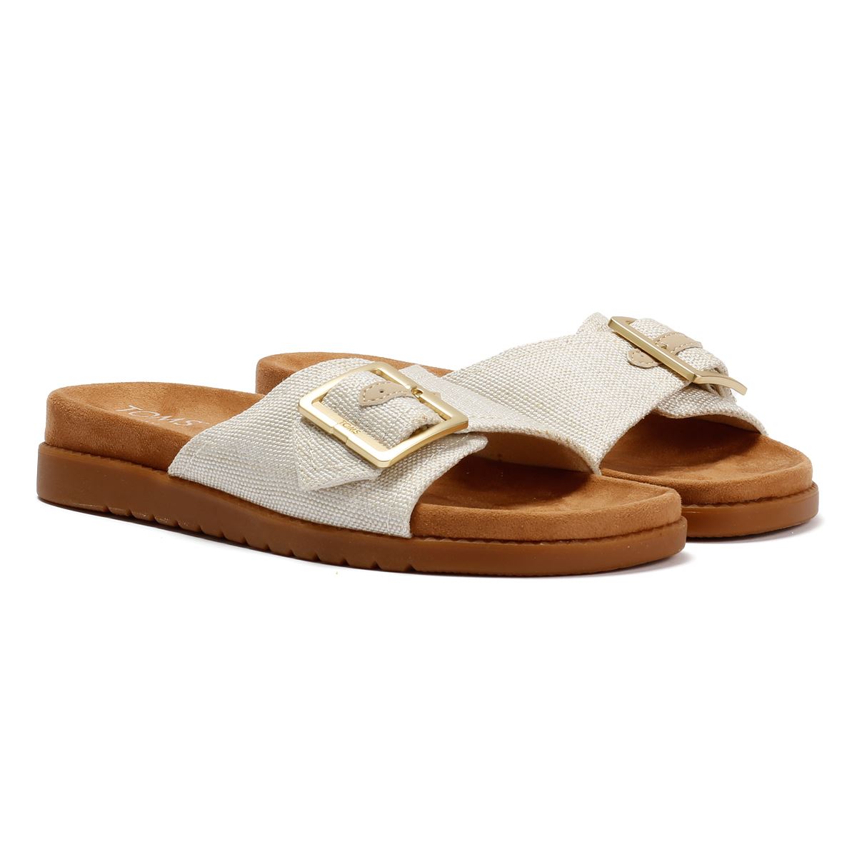 TOMS Marin Slide Textile Women's Natural Sandals