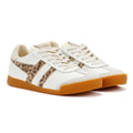 Gola Elan Leather Women's White/Leopard/Off White Trainers