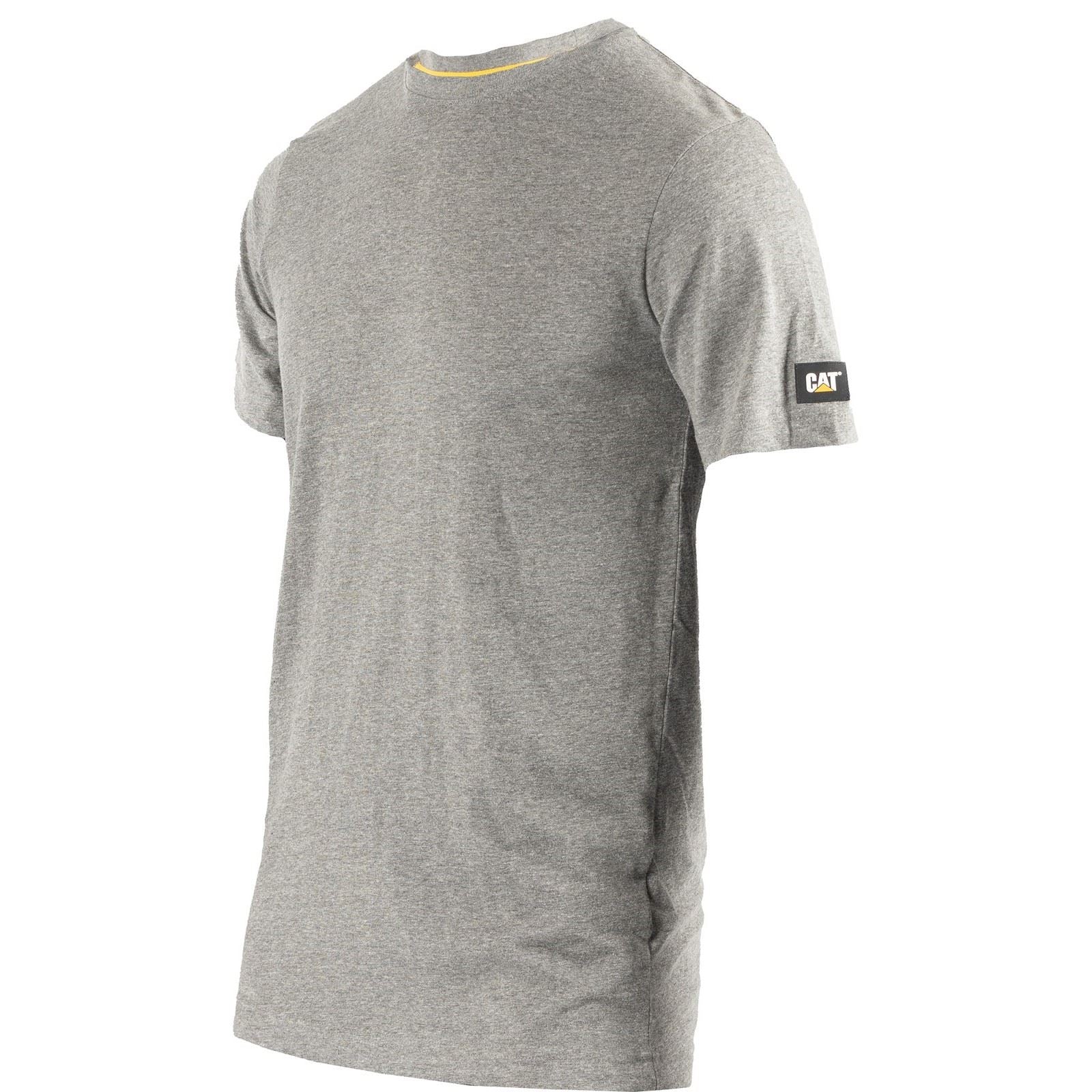 Caterpillar Essentials Short-sleeve Cotton Men's Grey T-Shirt