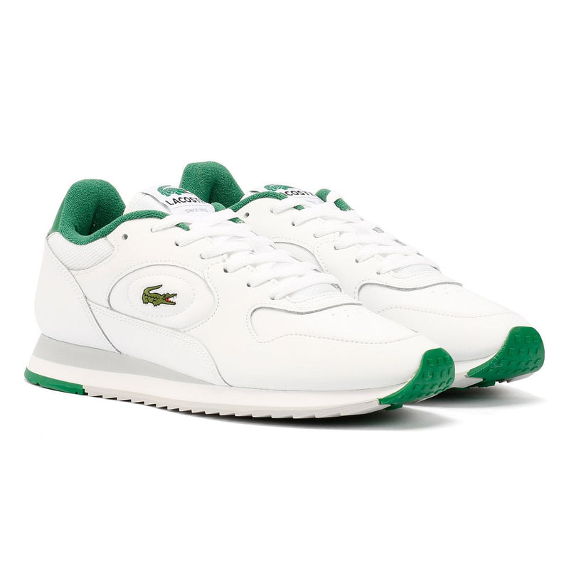 Lacoste Linetrack Leather Men's White/Green Trainers