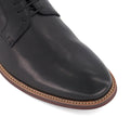 Dune Stanley Leather Men's Black Oxford Shoes