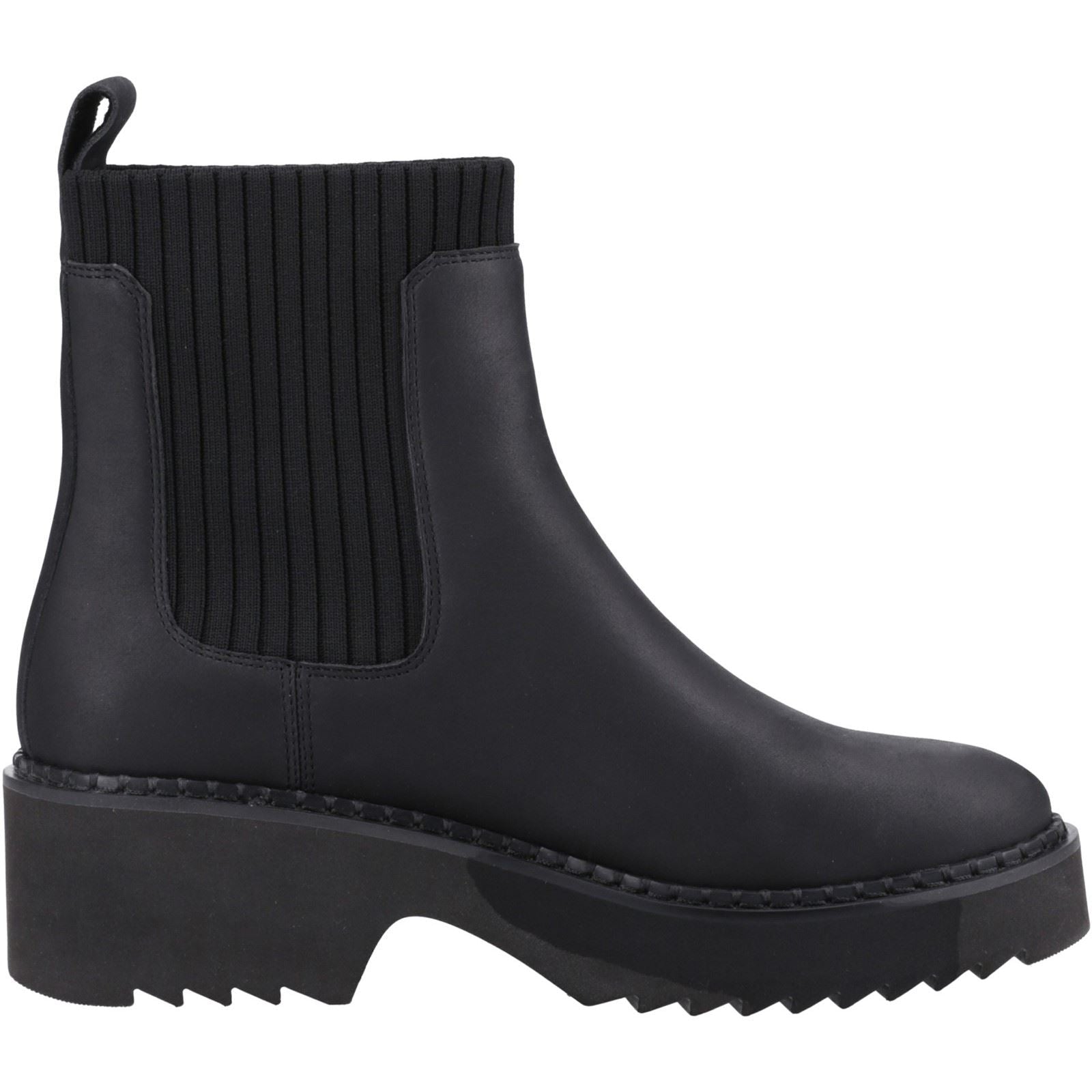 TOMS Millie Leather Women's Black Heeled Ankle Boots