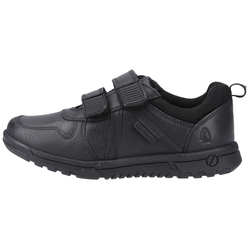 Hush Puppies Spencer Leather Junior Black Shoes