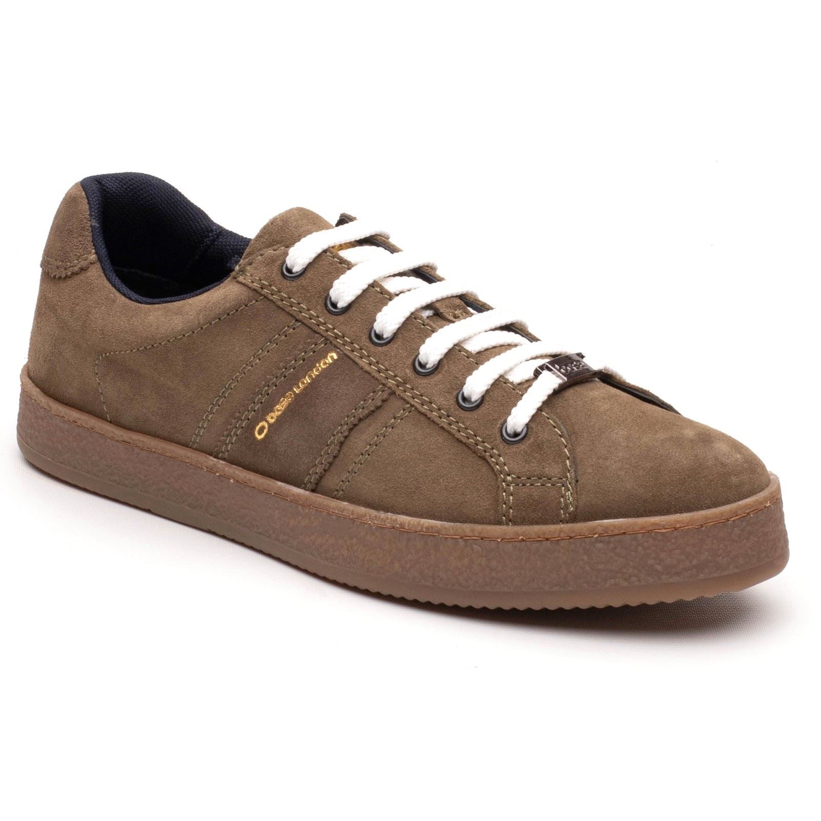 Base London Hopper Leather Men's Moss Trainers