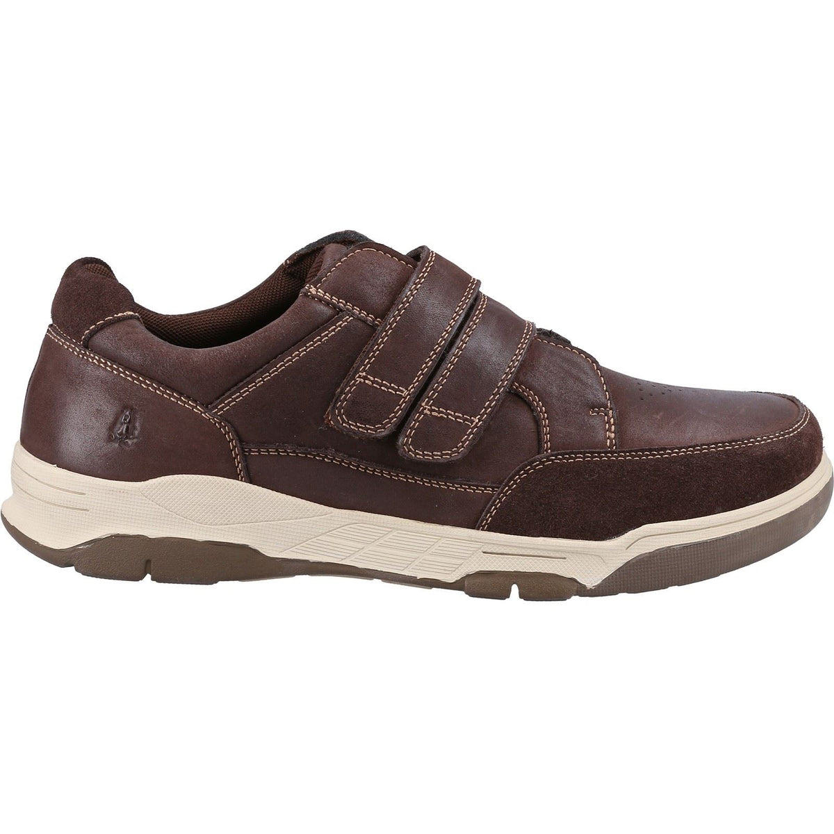 Hush Puppies Fabian Double Strap Leather Men's Brown Loafers