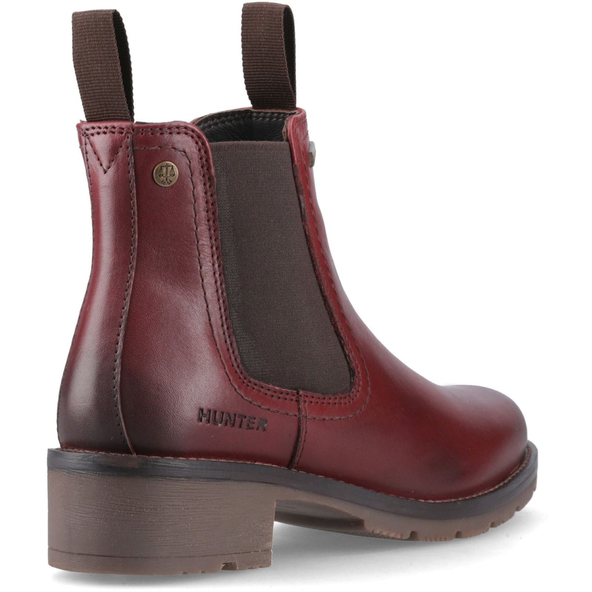 Hunter Alsh Dealer WP Leather Women's Burgundy Heeled Chelsea Boots