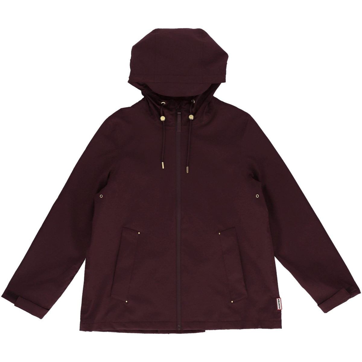 Hunter Original Lightweight Waterproof Jacket Women's Wine Rain Jacket
