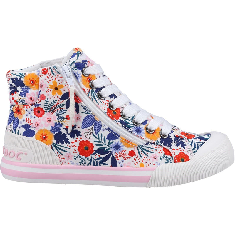 Rocket Dog Jazzin Malden Floral Cotton Women's White/Multi Trainers