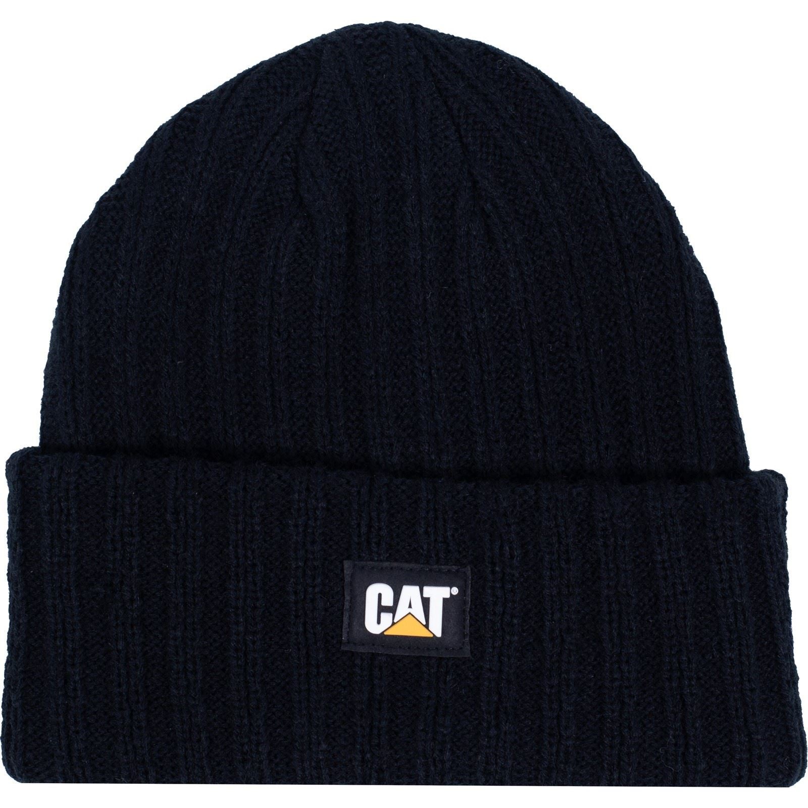 Caterpillar Rib Watch Black Beanie Hat