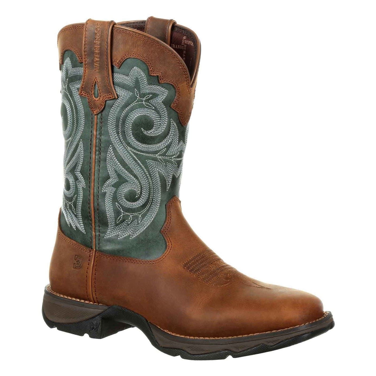 Durango Lady Rebel Leather Women's Brown Evergreen Boots