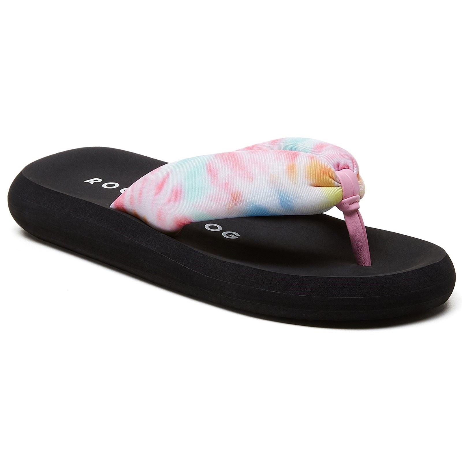 Rocket Dog Sunset Puff Tucker Textile Women's Pastel/Multi Flip Flops