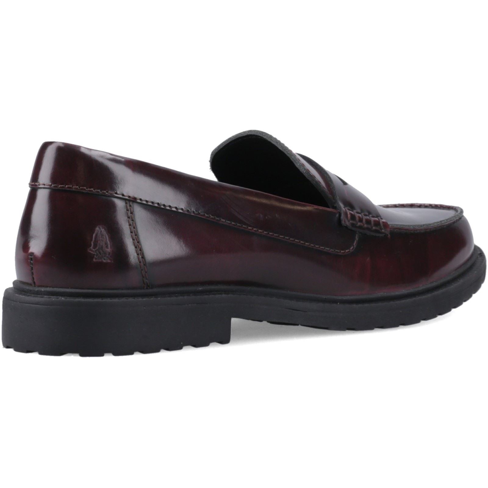 Hush Puppies Verity Slip On Leather Women's Plum Loafers