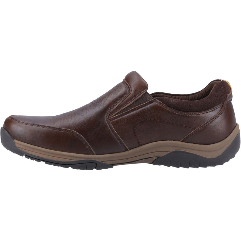 Hush Puppies Donald Leather Men's Coffee Moccasins Shoes