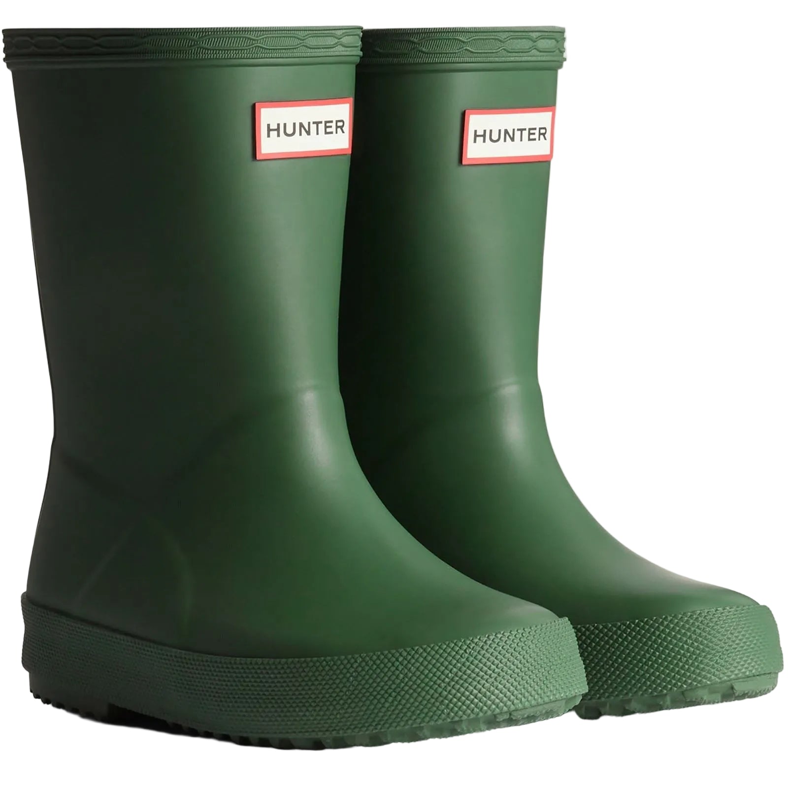 Hunter Kids First (Matte) Rubber Kid's Green Standard Wellington Boots