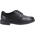 Hush Puppies Tommy Leather Youth Boy's Black Shoes