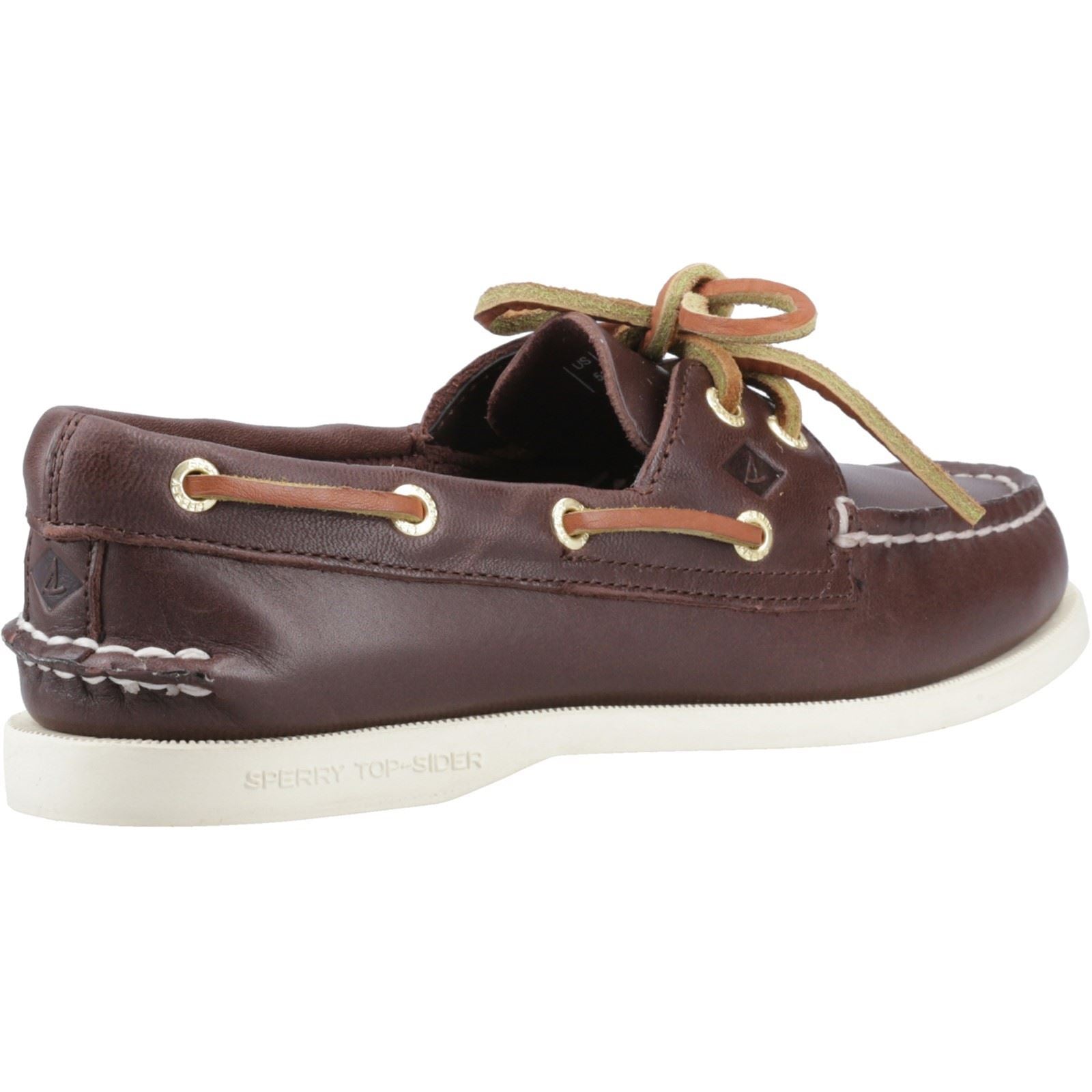 Sperry Authentic 2 Eye Leather Women's Brown Standard Boat Shoes