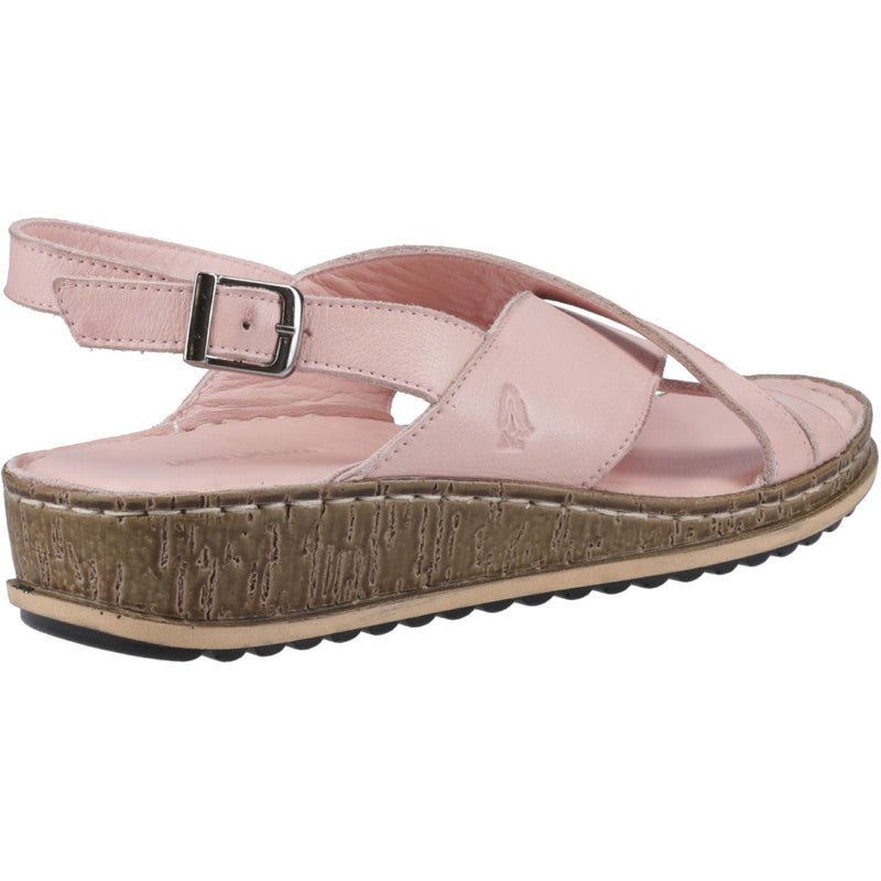 Hush Puppies Elena Leather Women's Blush Wedges